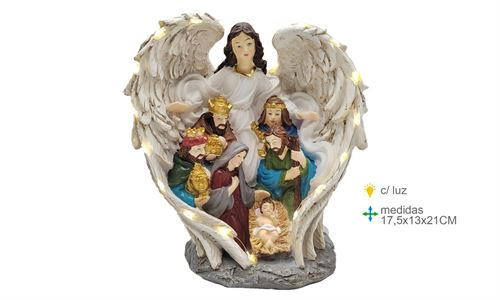 PR-78690 PRESEPIO RESINA 17,5X13X21CM