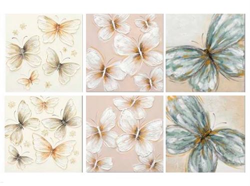 653099 TELA 100% PINTADA À MÃO, PRUMIV, 60X60X4CM