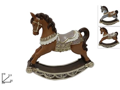310275 CAVALO BALOIÇO RESINA 20CM