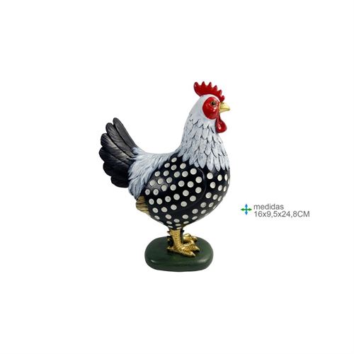 GR-78751 GALINHA RESINA PORTUGUESA 16x9,5x24,8cm