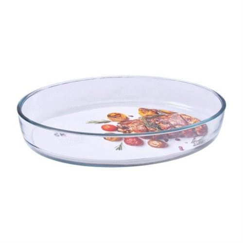 163204 TRAVESSA VIDRO OVAL 3L 35X24X7CM