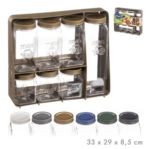 SET 7 FRASCOS PLASTICO