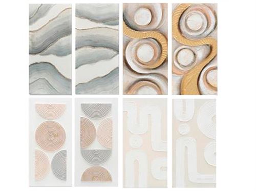 556550 TELA 100% PINTADA À MÃO ARENDEL 30X60X3CM 8 SORTIDAS