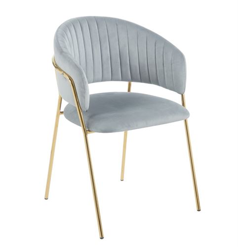 139334375 CADEIRA MESA CINZA PES DOURADOS 57X63X72CM