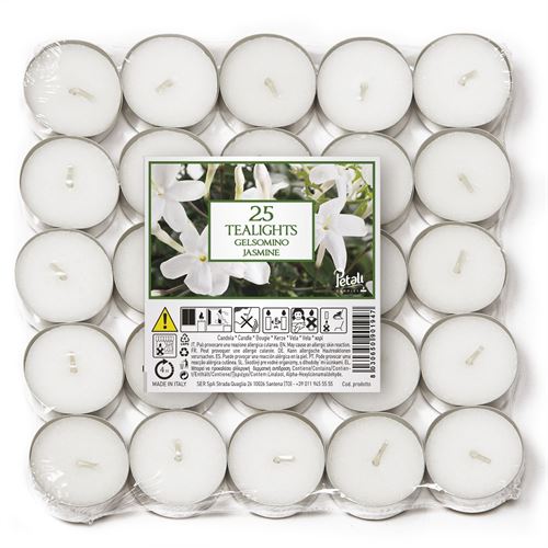 149186 VELA T-LIGHT PK25 JASMIM 4H