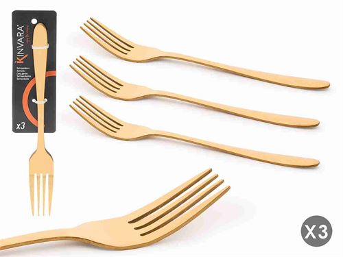 11372 GARFO COZINHA PK3 OURO