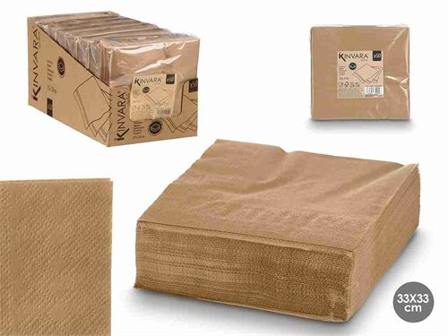 11952 GUARDANAPO KRAFT 33X33 50PÇS