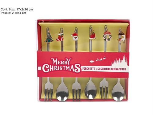 377681 TALHERES NATAL 6PÇS