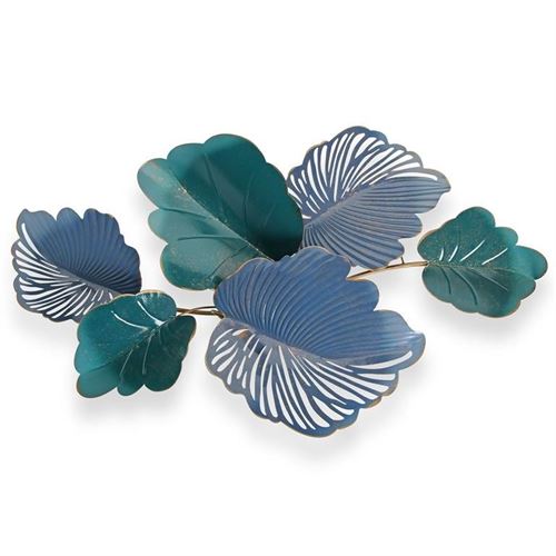 21820015 DECORAÇAO PAREDE METAL FOLHAS 95CM