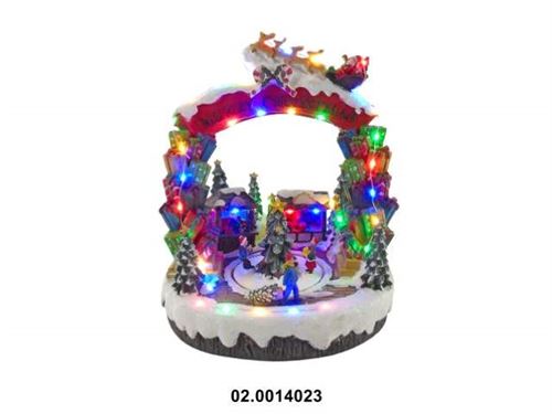 02.0014023 MARFINITE -CIDADE NATAL C/CARROCEL C/LUZ E SOM 23X20X29CM