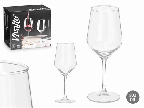 10457 COPO VIDRO CX6 VIVALTO 500ML
