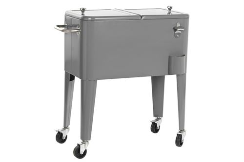 MB-192514 FRIGORÍFICO AÇO PP 74X43X80 CINZENTO ESCURO