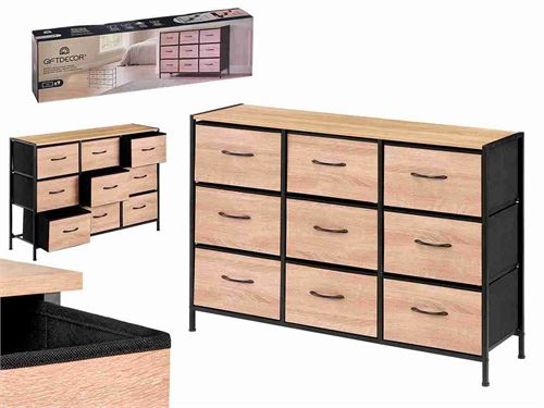 14374 MOVEL 9 GAVETAS MDF 100X30X78,5CM