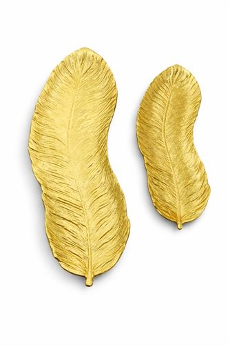 127034932 FOLHA DECORATIVA DOURADA 15X51CM