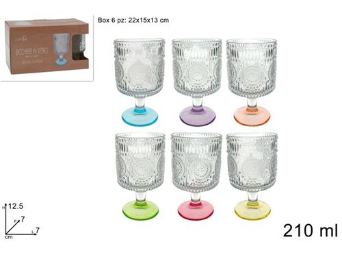 691960 COPO VIDRO PK6 210ML