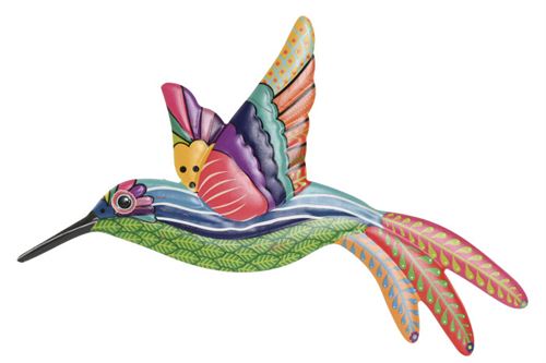 DP-219014 DECORAÇAO DE PAREDE METAL 27X1,5X46 COLIBRI MATE