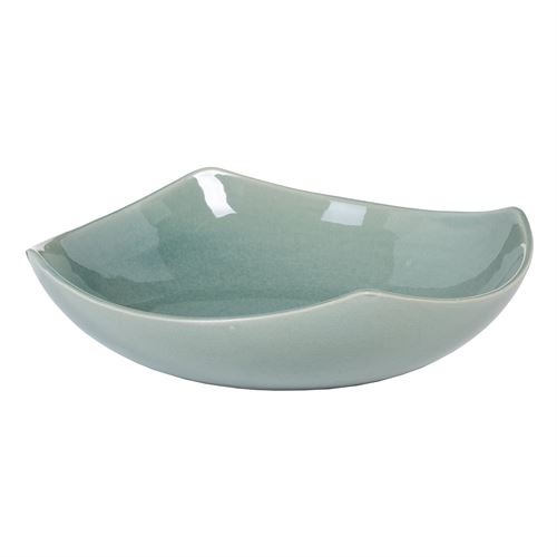 604734 CENTRO MESA AZUL CERÂMICA DECORAÇÃO. 29,50 X 29,50 X 8 CM