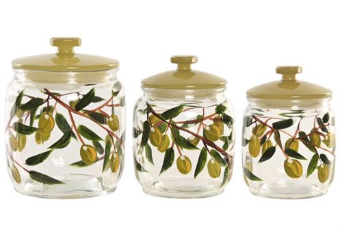 PC-227635 FRASCO VIDRO SET3 AZEITONA 720/940/1520 ML