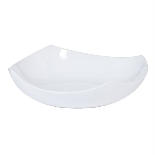 604732 CENTRO MESA BRANCO CERÂMICA DECORAÇÃO. 29,50 X 29,50 X 8 CM