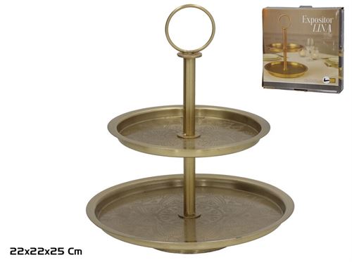 603773 FRUTEIRO 2 ANDARES 22X22X25CM OURO