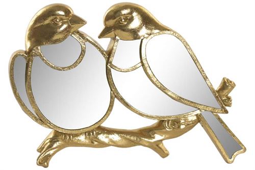 DP-227153 DECORAÇAO PAREDE RESINA 26,5X2,5X18,5CM PASSAROS