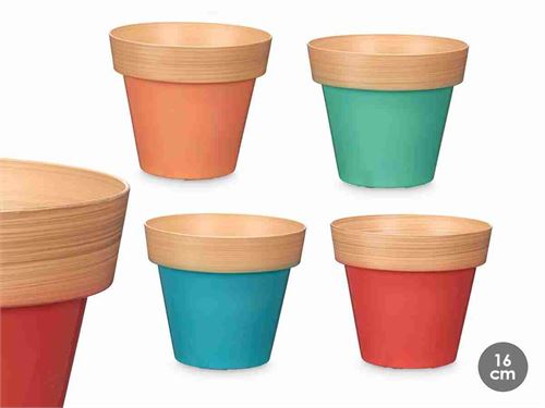 11479 VASO PLASTICO 14,5CM 4 CORES