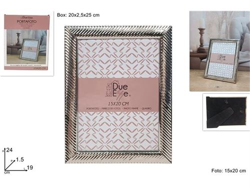 651483 MOLDURA 15X20CM PRATA