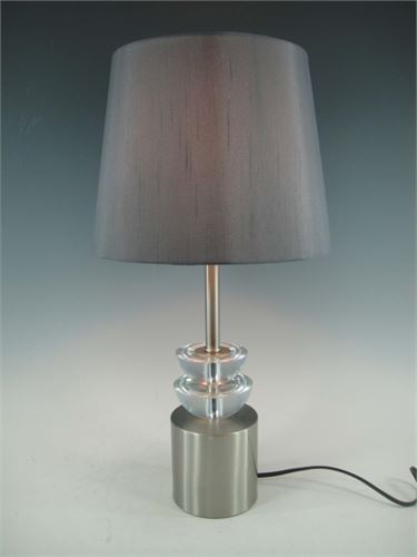 127534163 CANDEEIRO BASE METAL PRATEADA 49CM
