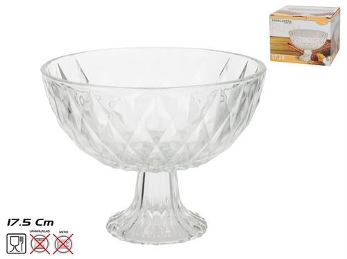 529370 TAÇA VIDRO COM PÉ 17X13CM