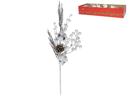 945936 HASTE BAGAS BRANCAS 50CM