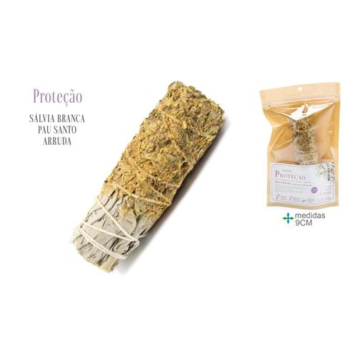 TOCHA SALVIA BRANCA PROTEÇAO 9CM