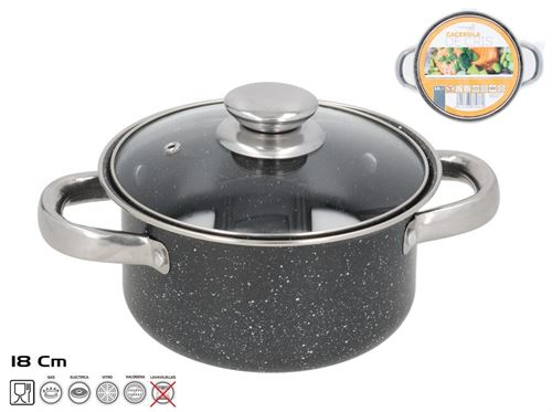 379869 CAÇAROLA GRANITO 18CM ANTIADERENTE