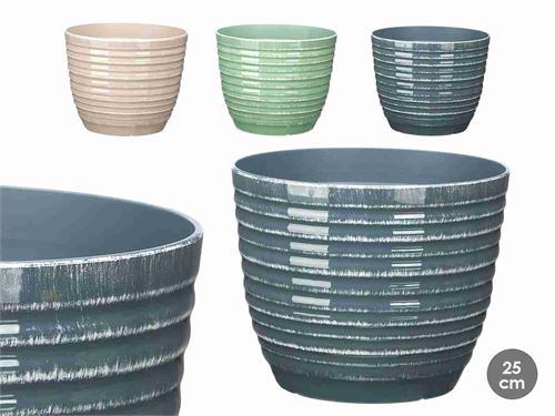 11488 VASO PLASTICO 24CM SORT 3