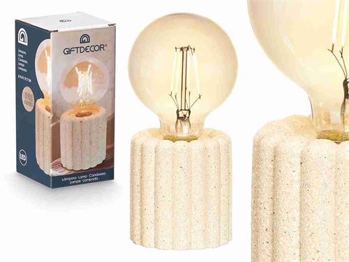 10531 CANDEEIRO LED BASE CIMENTO 8X8X17,7CM