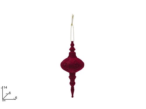 451770 PENDENTE NATAL VELUDO 15CM