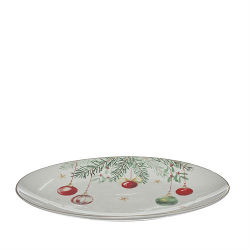 24667 TRAVESSA CERAMICA OVAL BOLAS C 35,50 L 23,50 A 0,00