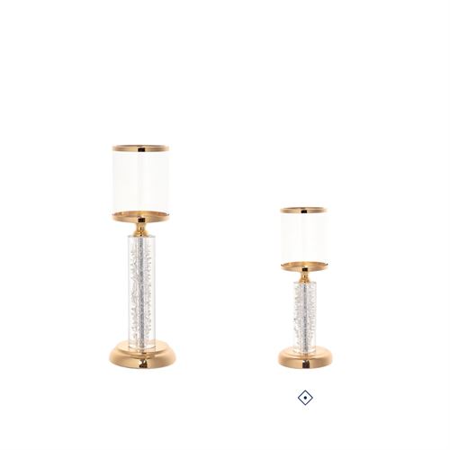 94248 CASTIÇAL DECORATIVO METAL E VIDRO C 12,00 L 12,00 A 37,00
