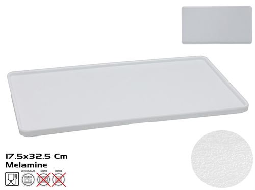 640341 TRAVESSA MELAMINA, 32,5 X 17,5 CM, BRANCA