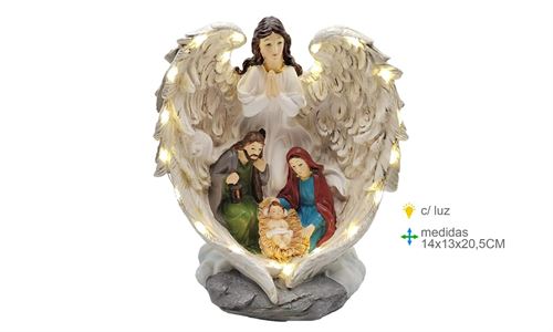 PR-78689 PRESEPIO RESINA 14X13X20,5CM