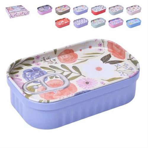 121664 LATA DECORADA 10,3X6,3X3CM SK612-166