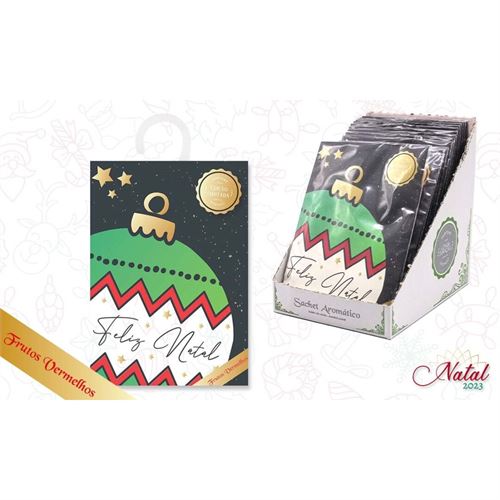 SAQUETAS PERFUMADAS NATAL C/CABIDE 15GR