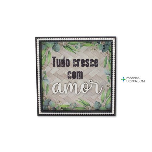 BD-78294 QUADRO MDF 30X3X30CM