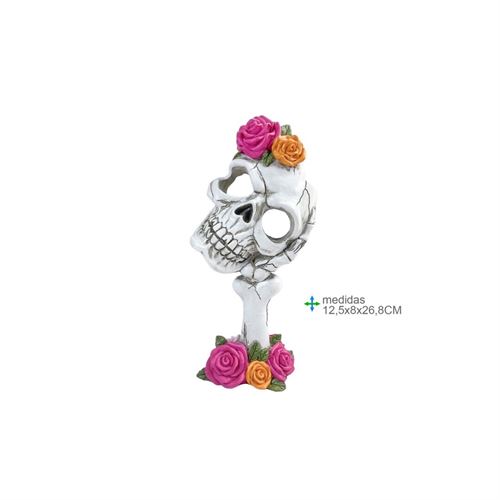 CR-78369 CAVEIRA RESINA 12,5x8x26,8cm