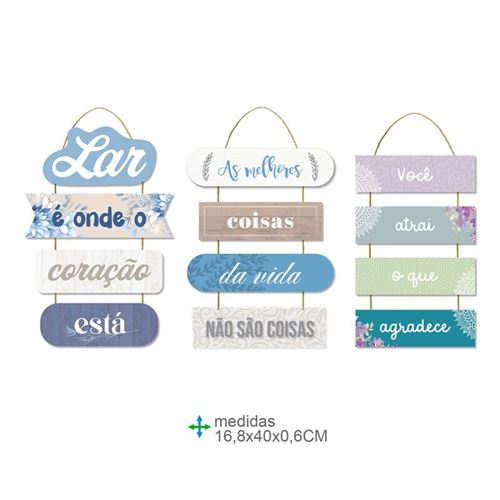 BD-78906 PLACA PAREDE MDF 16,8x40x0,6cm