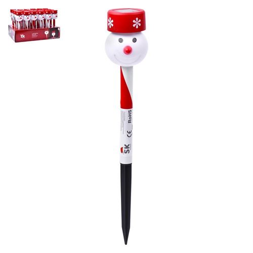 092139 CANDEEIRO SOLAR BONECO NEVE SK 092-213 25cm