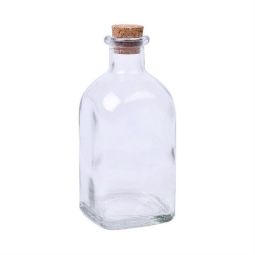 186081 GARRAFA VIDRO C/TAMPA 130ML SK 186-08