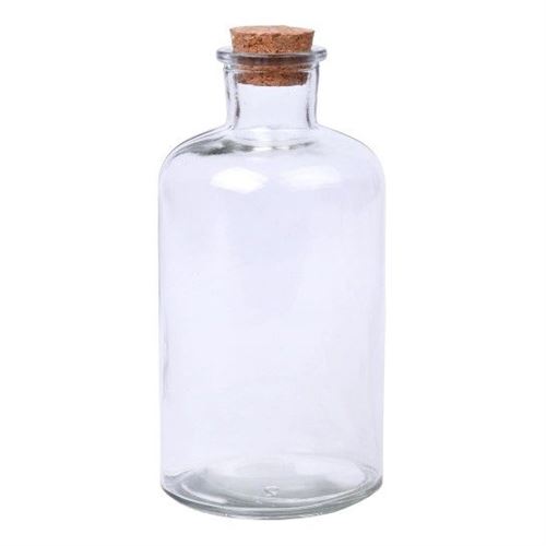 186135 GARRAFA VIDRO C/TAMPA 530ML SK 186-13