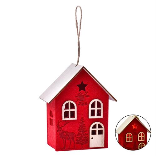 248376 CASA FELTRO C/LUZ 0247-837 12X14CM