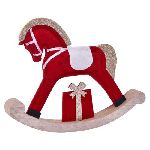 248475 DECORAÇAO CAVALO NATAL 0247-847 21,5cm