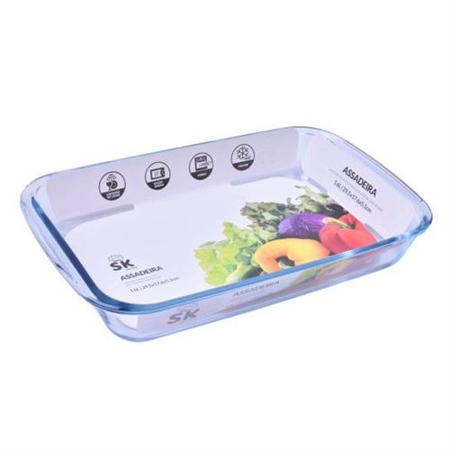 319182 ASSADEIRA RECT VDR 29,5X17,6X5,1 319-18